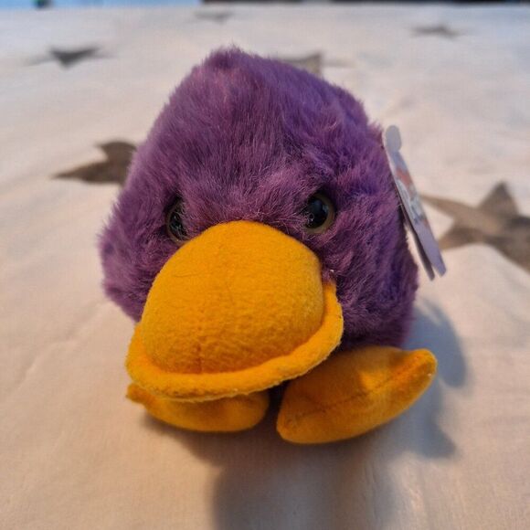 Vintage Swibco PUFFKINS, Lot of 3 Flo Flamingo, Puddles Duck, Poppins Penguin - Picture 8 of 15